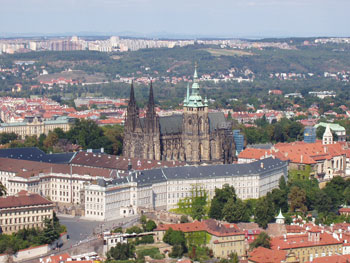 Vacker vy ver Prag - Sevrdheter i Prag