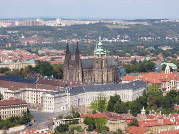 Vacker vy över Prag Vacker vy över Prag - Sevärdheter i Prag